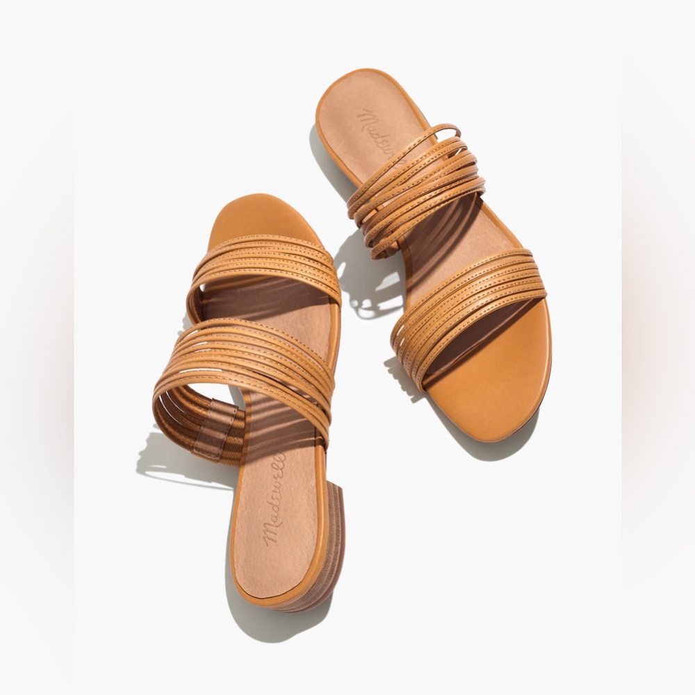 Women’s Madewell The Meg Slide Sandal Brown Size 7.5 Summer Casual - Picture 1 of 5